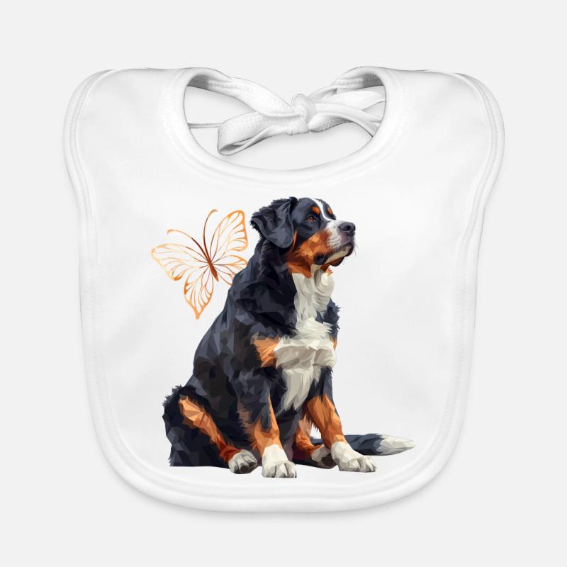 Chien de montagne Entlebucher Bavoir bio Bébé