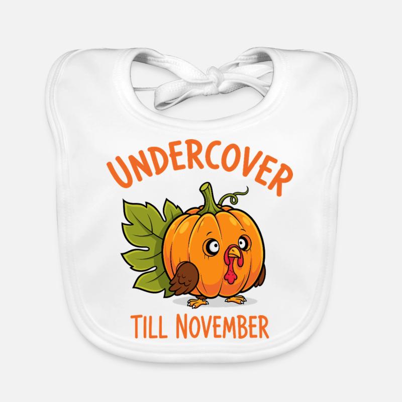 Undercover Truthahn Baby Bio-Lätzchen