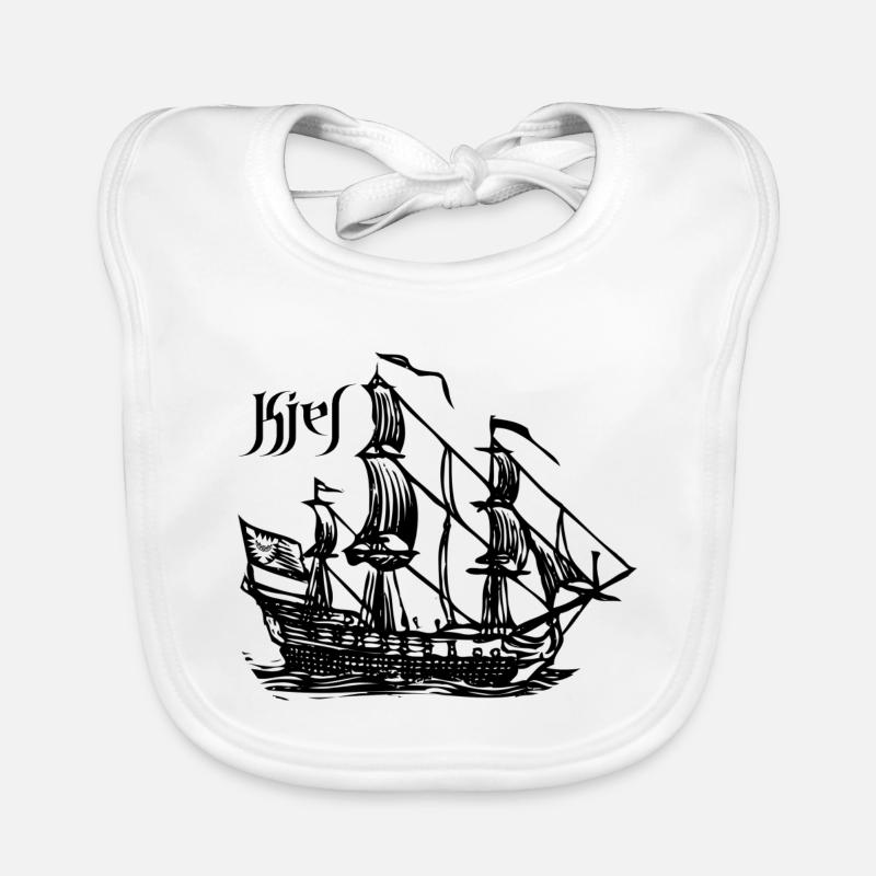 Kiel - Sailing Ship Organic Baby Bibs