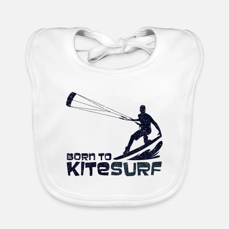 Born to Kitesurf Baby Bio-Lätzchen