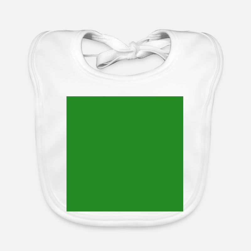 personnaliser le modèle de texture d’arrière-plan vert Bavoir bio Bébé