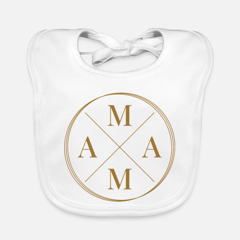 Mama Mutter Muttertag - Baby Bio-Lätzchen - Weiß