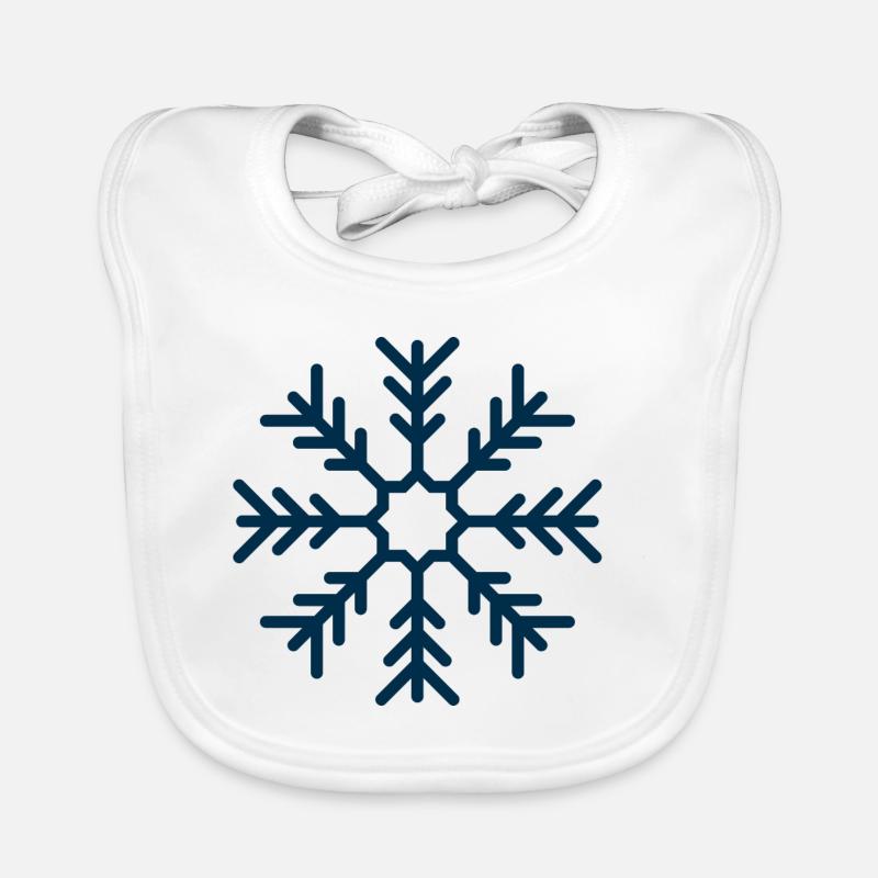 Snowflake Organic Baby Bibs