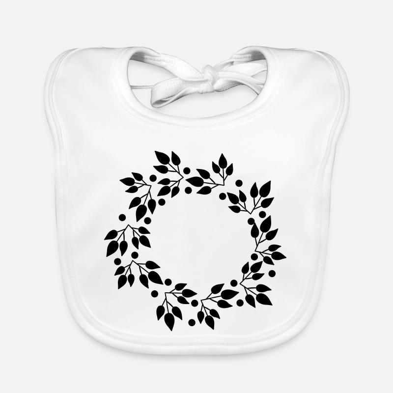 Wreath Organic Baby Bibs