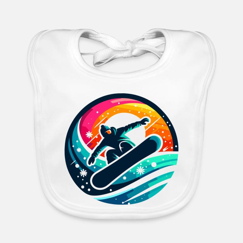 Vibrationen der Snowboard-Evolution Baby Bio-Lätzchen