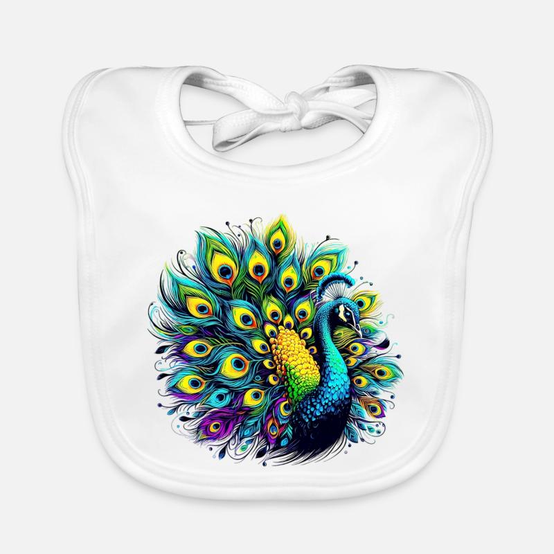 Pfau Baby Bio-Lätzchen