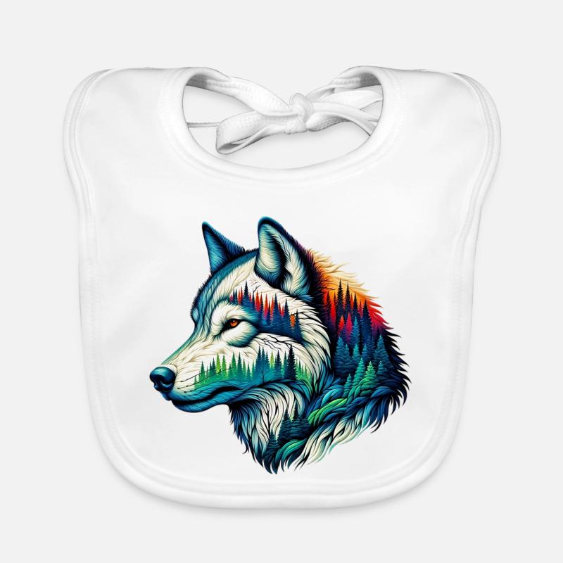 Wolf Organic Baby Bibs