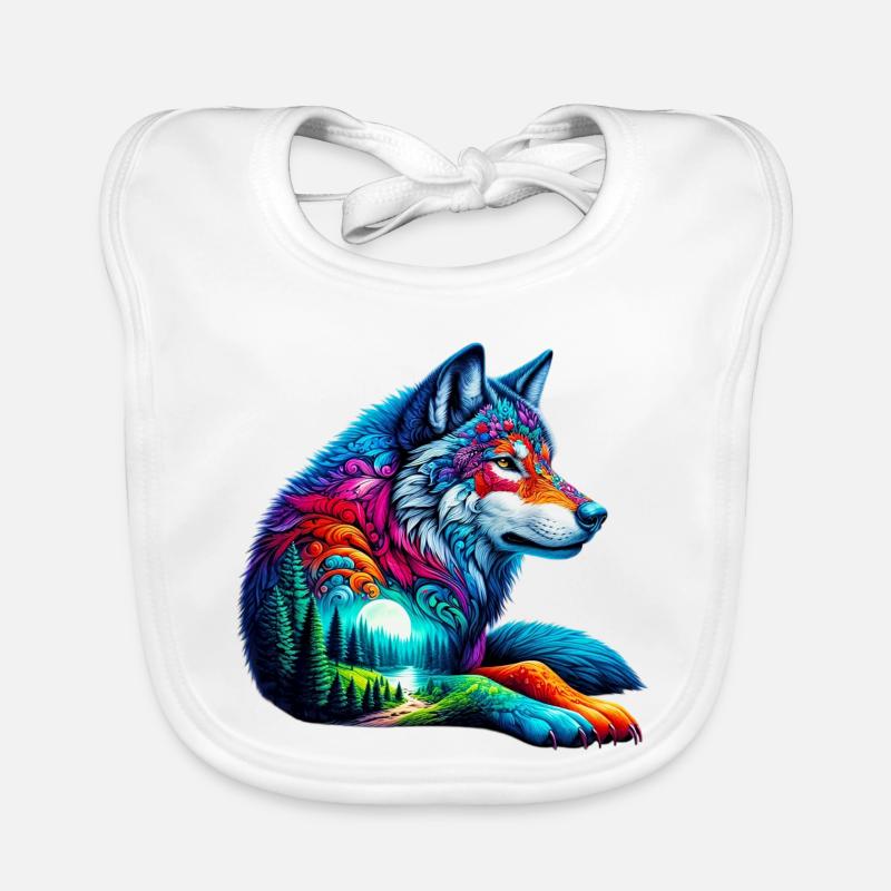 Wolf Organic Baby Bibs