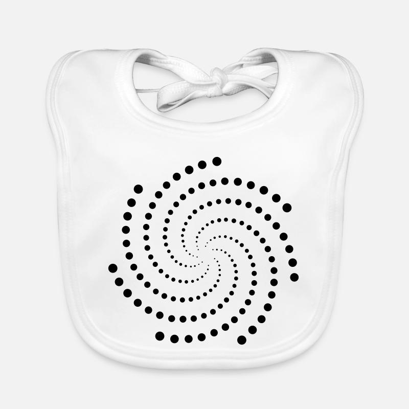 Tourbillon de points Bavoir bio Bébé