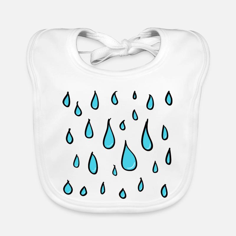 water drop Organic Baby Bibs