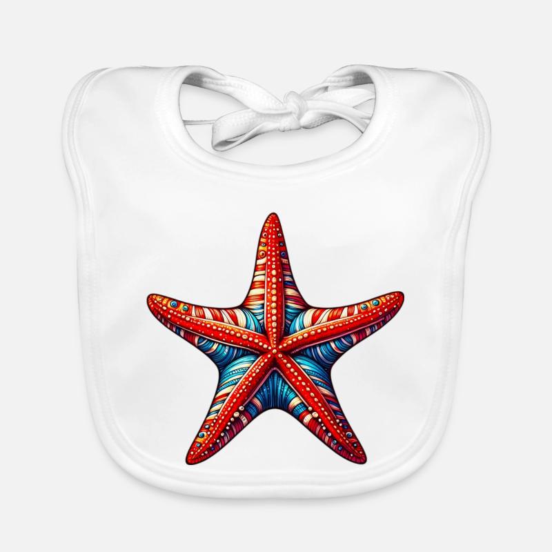 Étoile de mer Bavoir bio Bébé