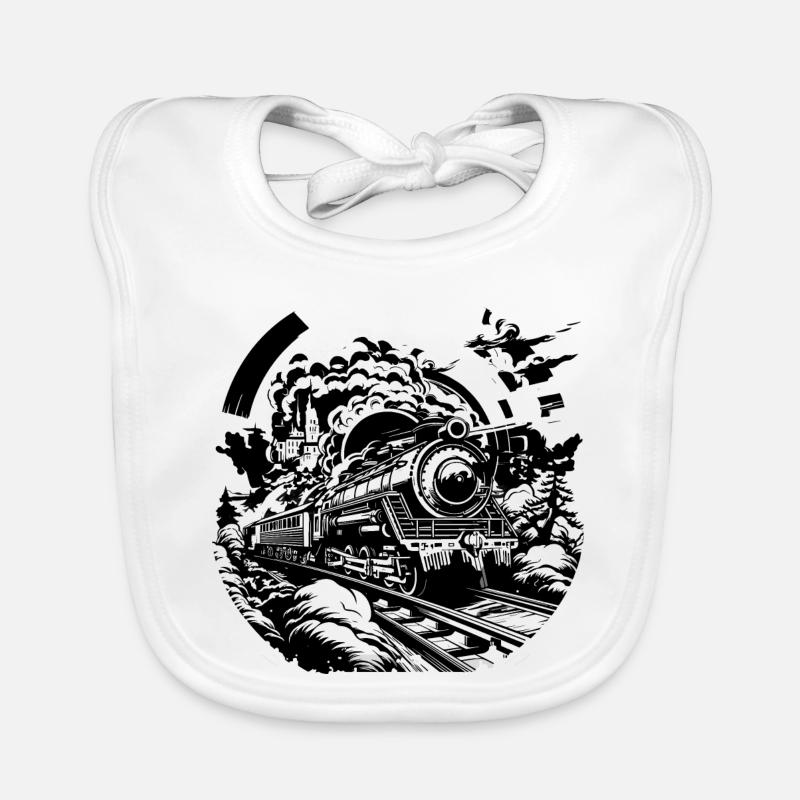 Chemin de fer Bavoir bio Bébé