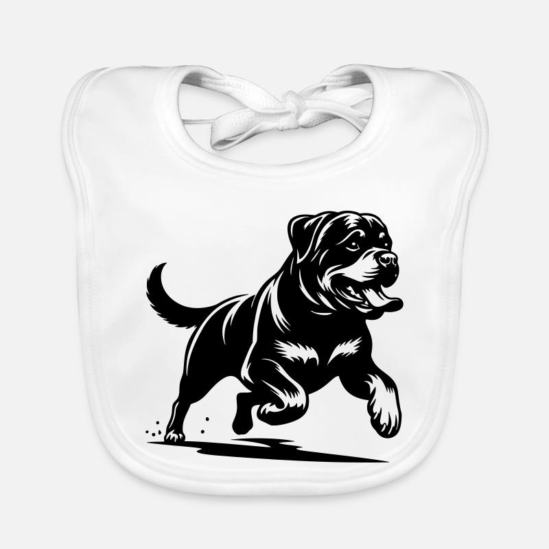 Rottweiler Baby Bio-Lätzchen