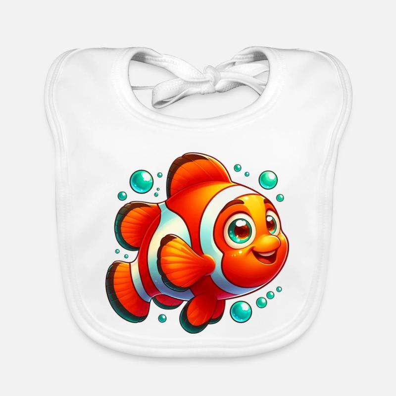 Clownfische Baby Bio-Lätzchen