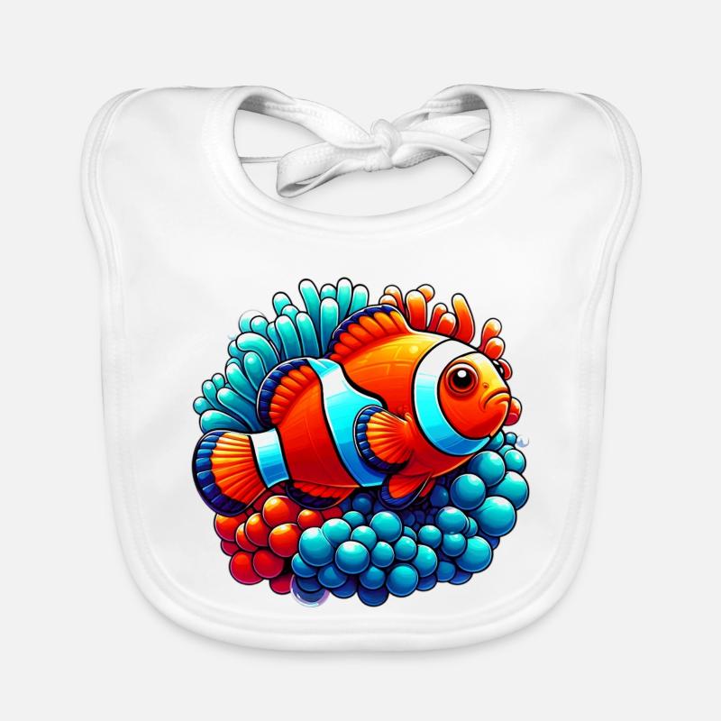Clownfische Baby Bio-Lätzchen