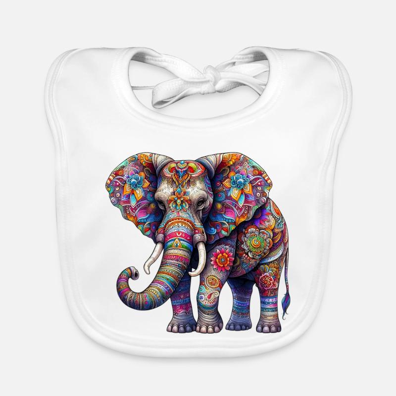 Elephant Organic Baby Bibs