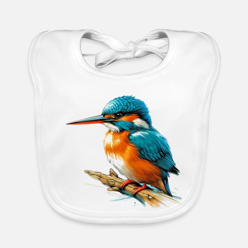 Martin-pêcheur Bavoir bio Bébé