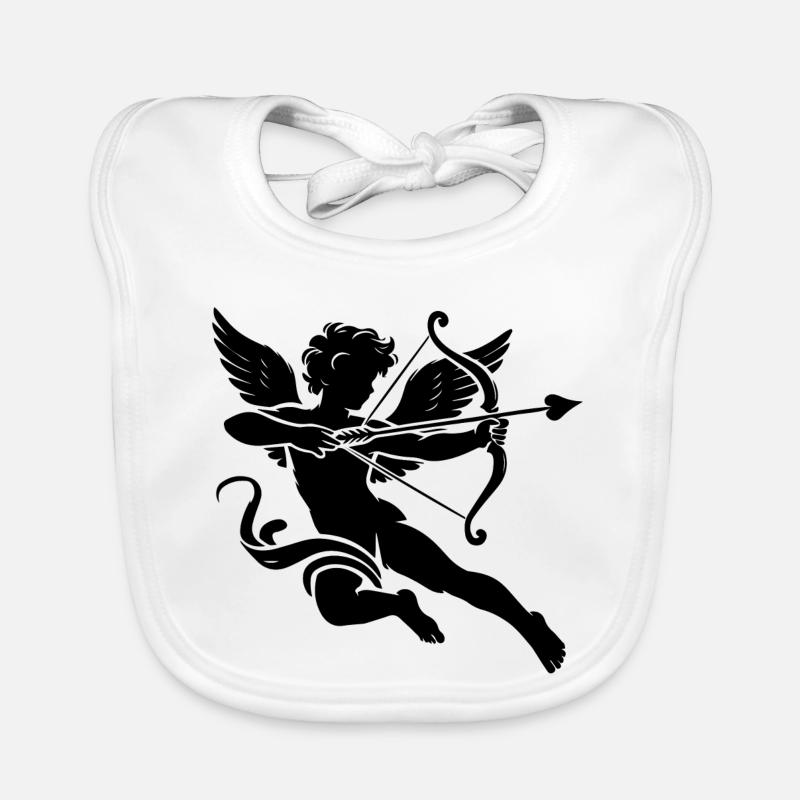Cupidon classique tirant ses flèches d’amour Bavoir bio Bébé