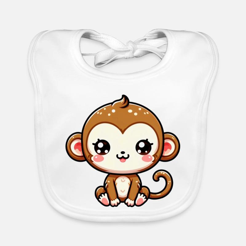 Monkey Organic Baby Bibs