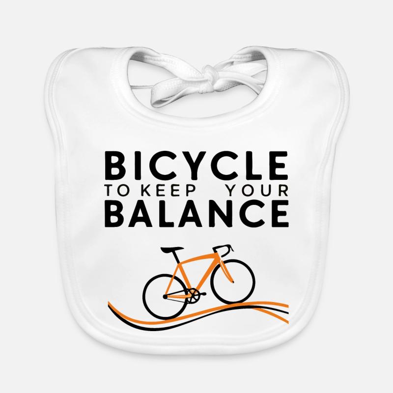 Conception de cyclisme d’équilibre et de conduite Bavoir bio Bébé