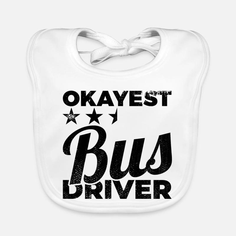 Mediocre bus driver Organic Baby Bibs