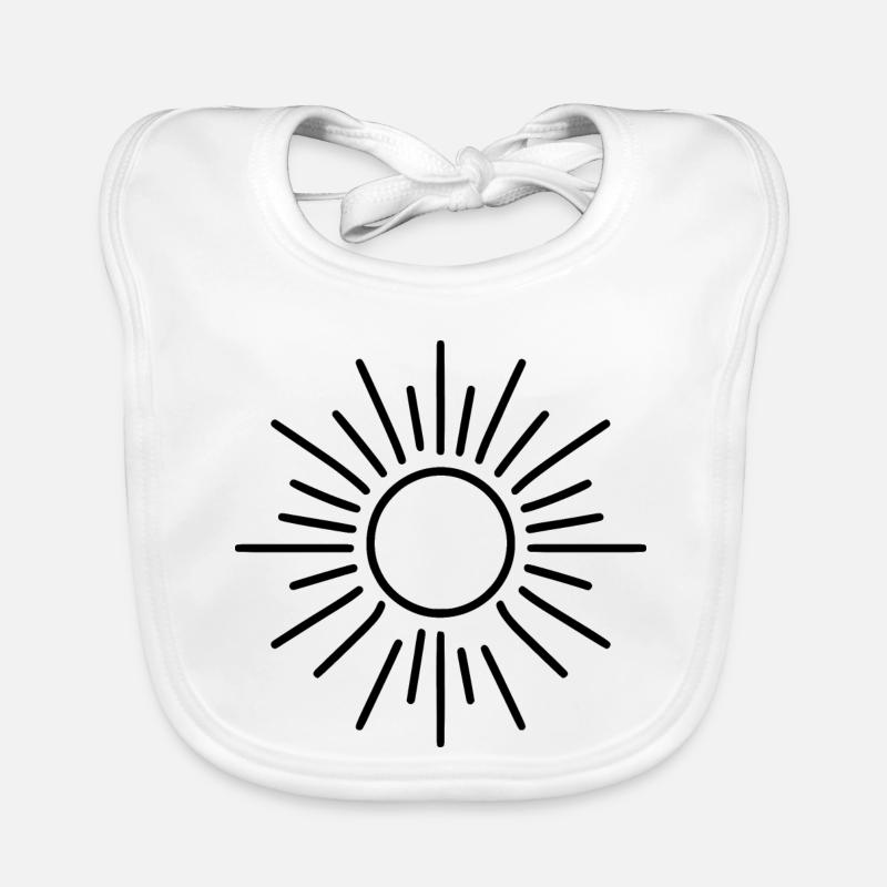 stilisierte Sonne Baby Bio-Lätzchen