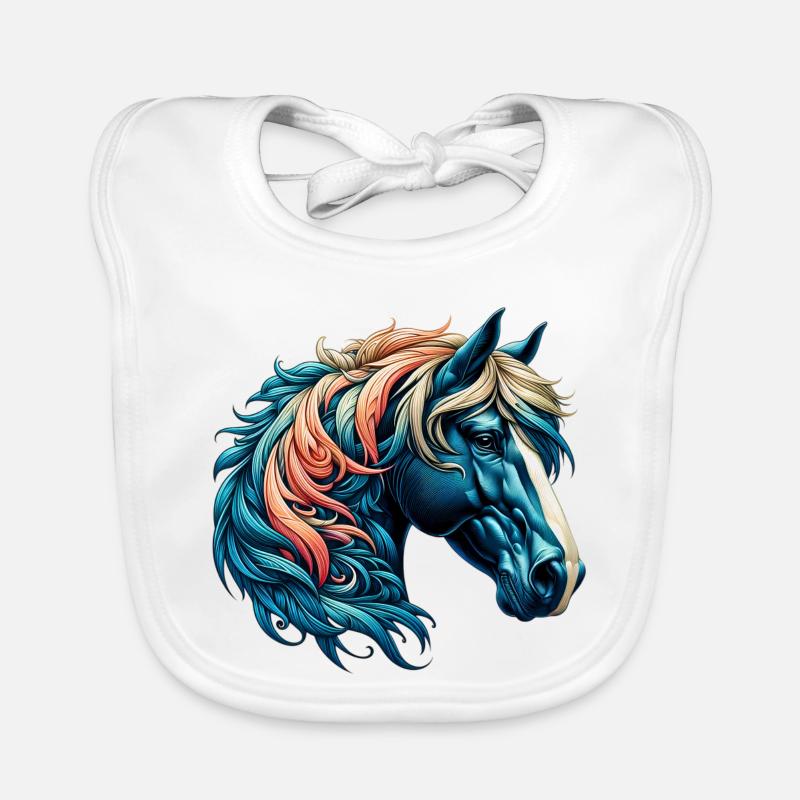 Pferd Baby Bio-Lätzchen