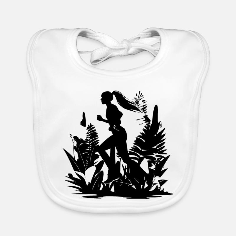 Runner Comic Look Organic Baby Bibs