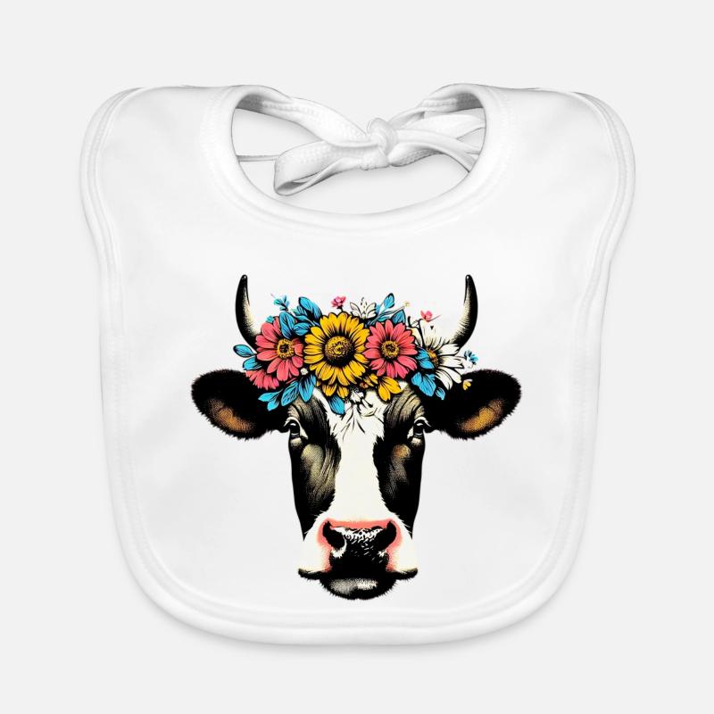 Vache Bavoir bio Bébé