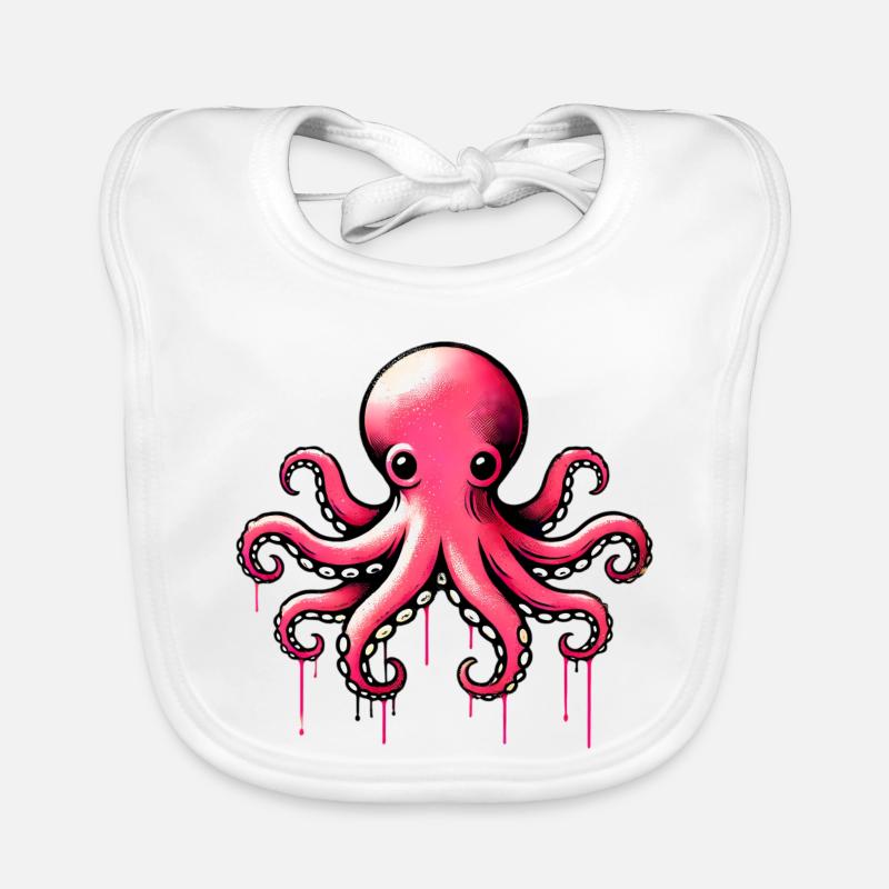 Octopus Organic Baby Bibs