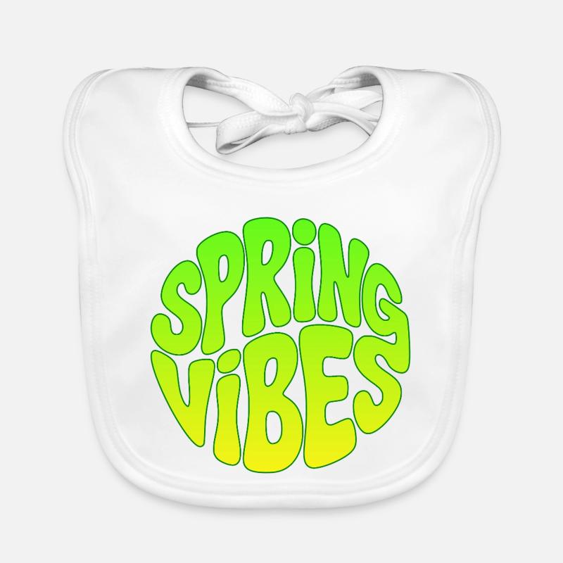 Spring vibes Organic Baby Bibs