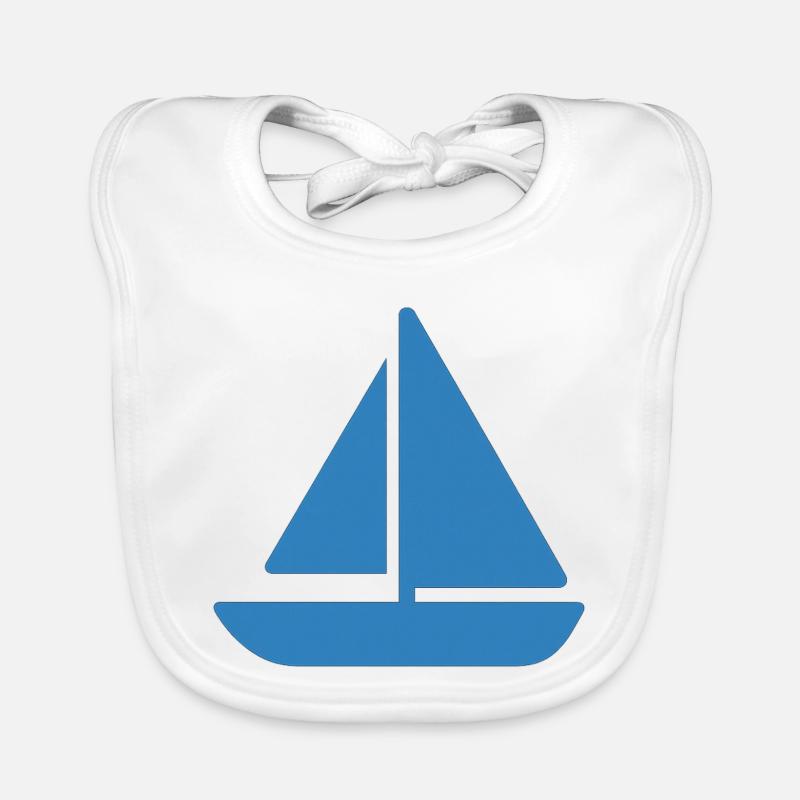 Sailboat Design Organic Baby Bibs