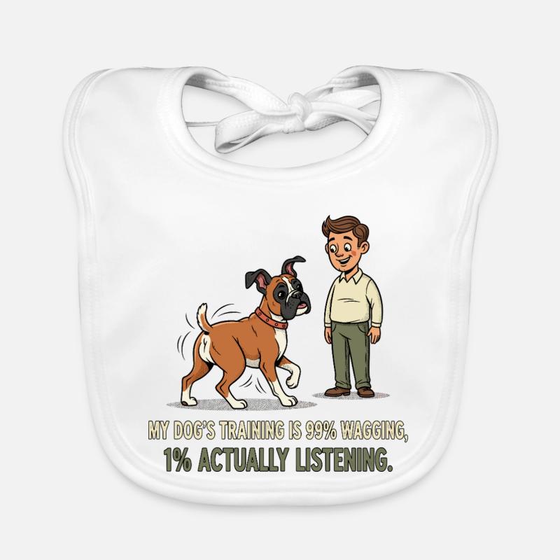 L’éducation de mon chien... Bavoir bio Bébé