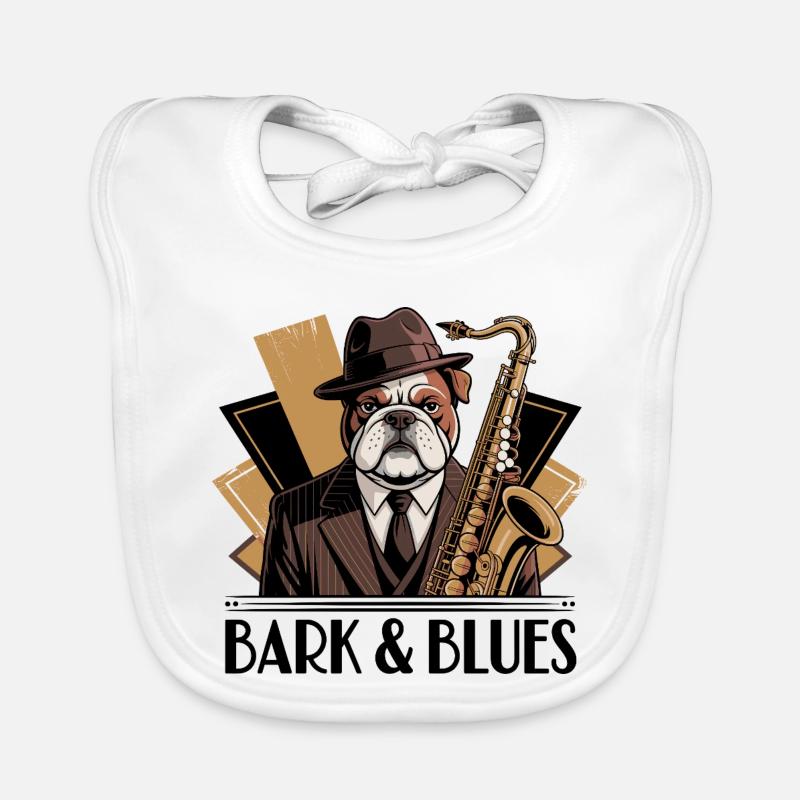 Bark et Blues Bavoir bio Bébé