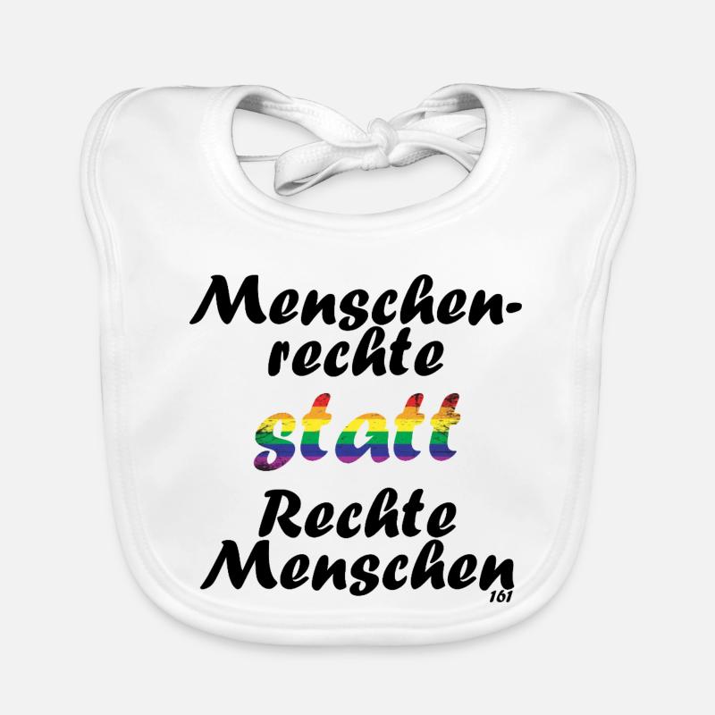 menschenrechte Baby Bio-Lätzchen
