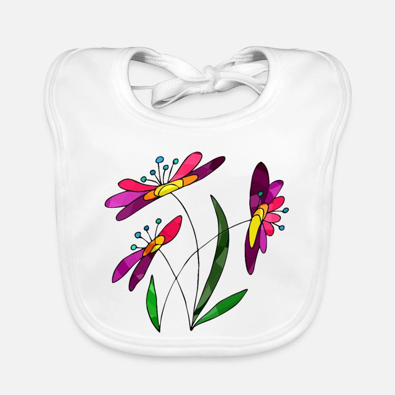 Blumen Baby Bio-Lätzchen