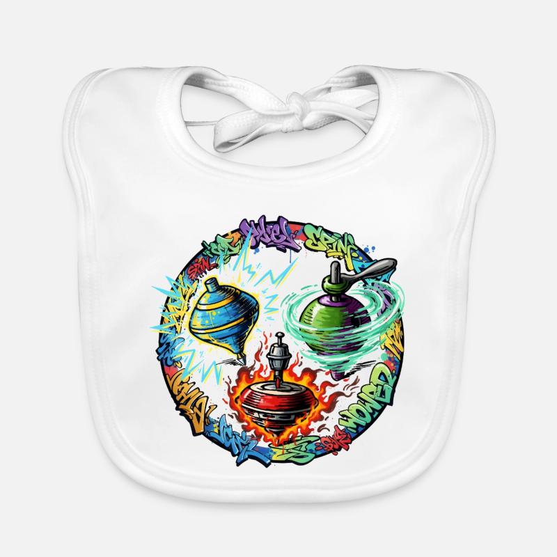 Cercle de graffitis de feu Yoyo Bavoir bio Bébé