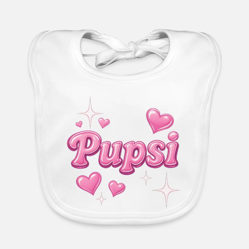 pupsi/y2k nickname design Organic Baby Bibs