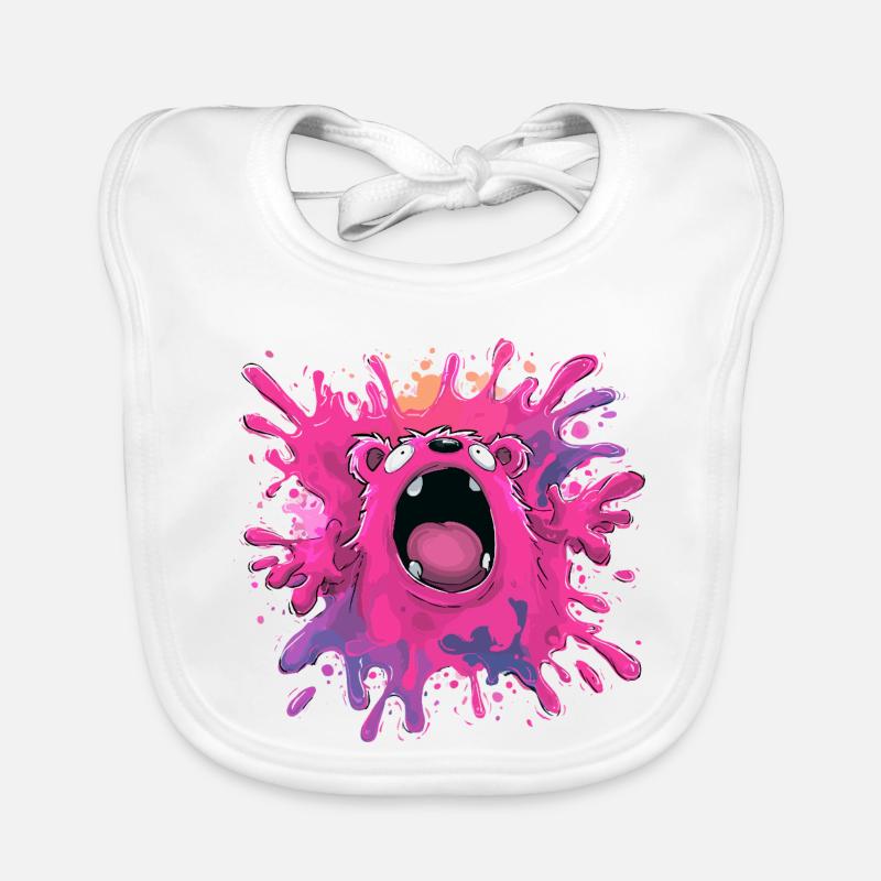 Explosion de couleurs Monster Bavoir bio Bébé