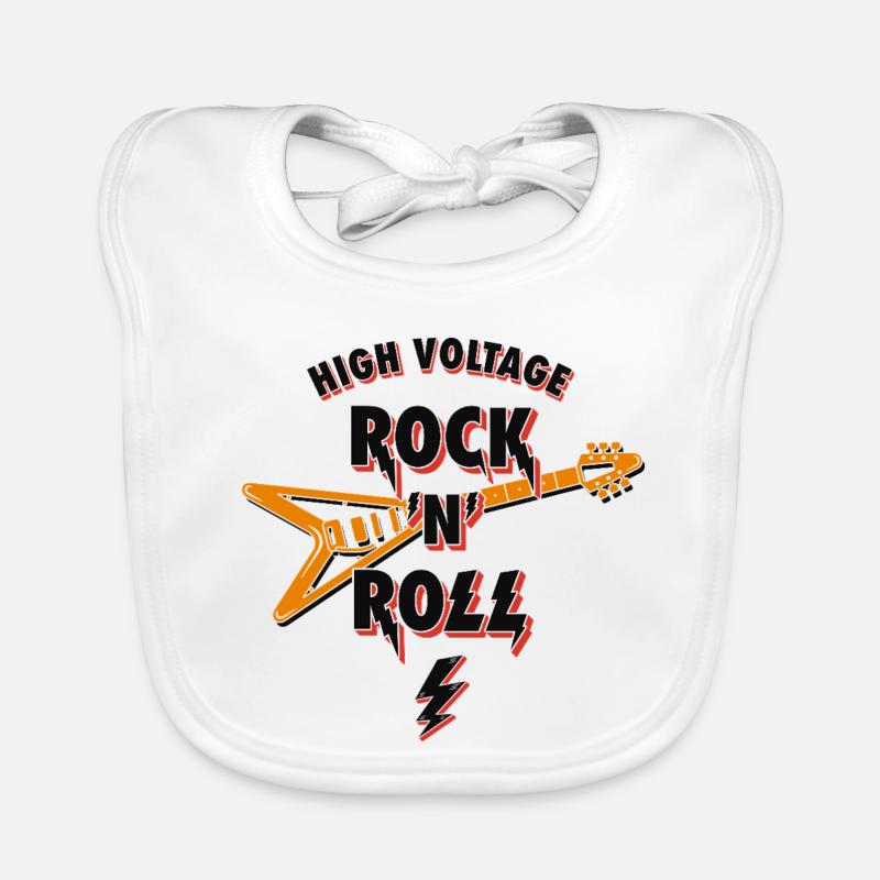 High Voltage RocknRoll Organic Baby Bibs