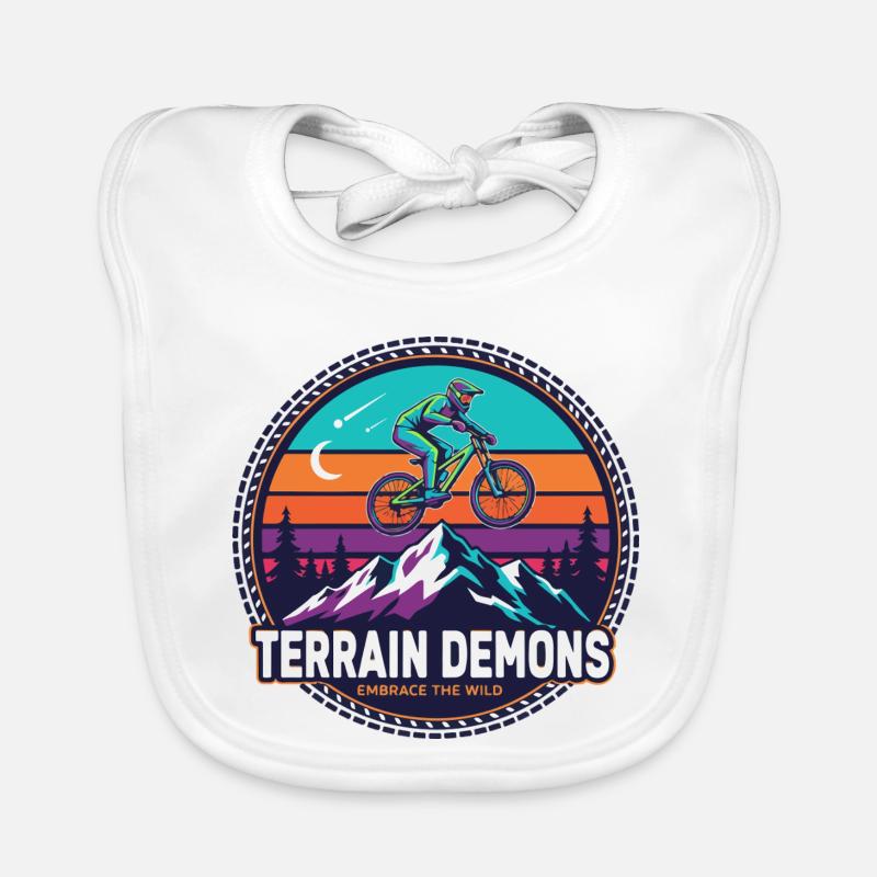 Terrain Demons Mountain Rider Organic Baby Bibs