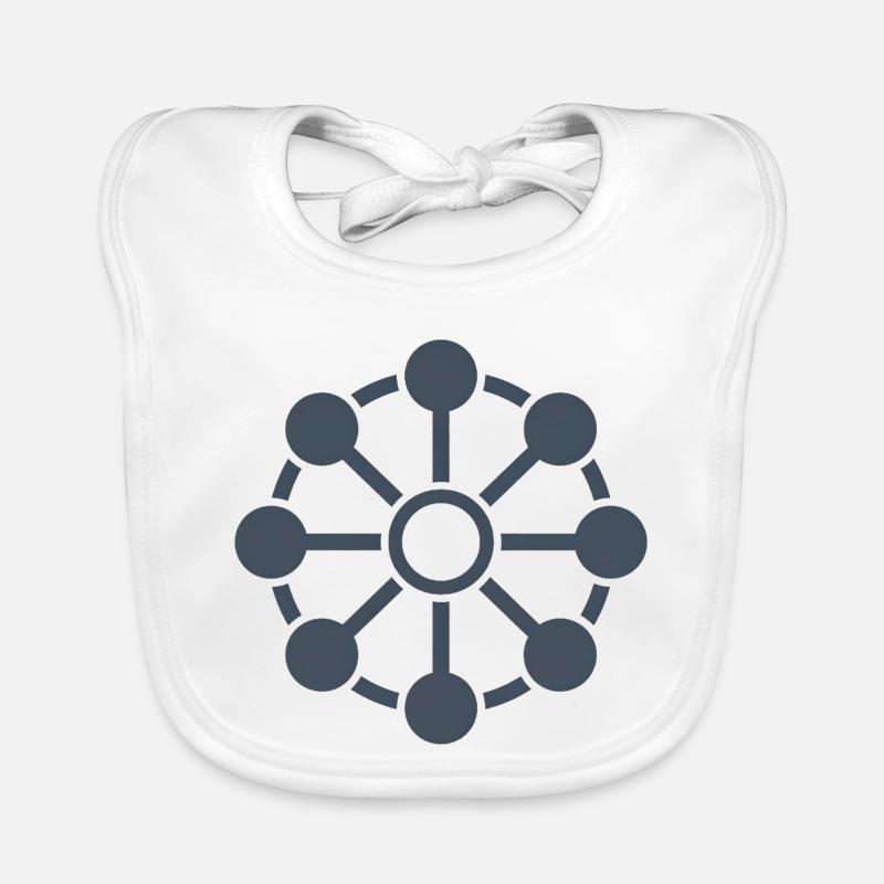 Central network star Organic Baby Bibs