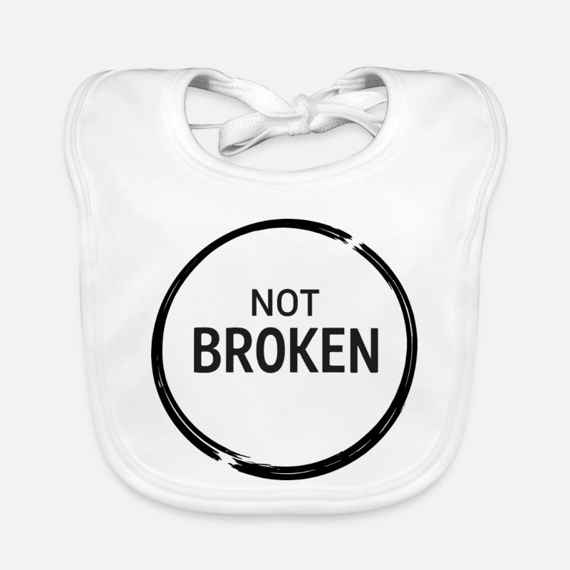 Not Broken Resilience Tee Baby Bio-Lätzchen