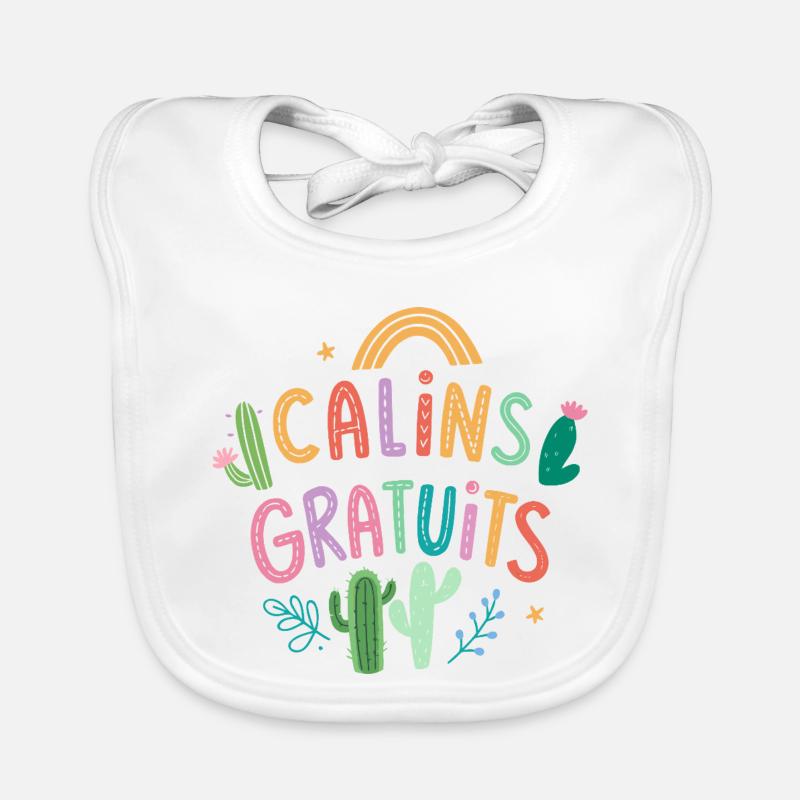 Câlins Gratuits Cactus Bavoir bio Bébé
