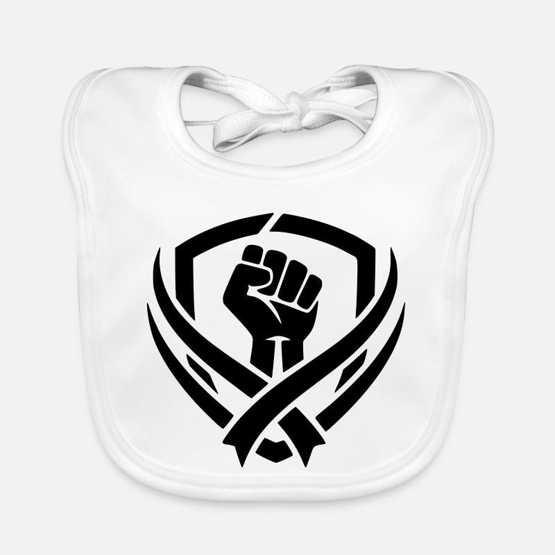 logo combat  Bavoir bio Bébé