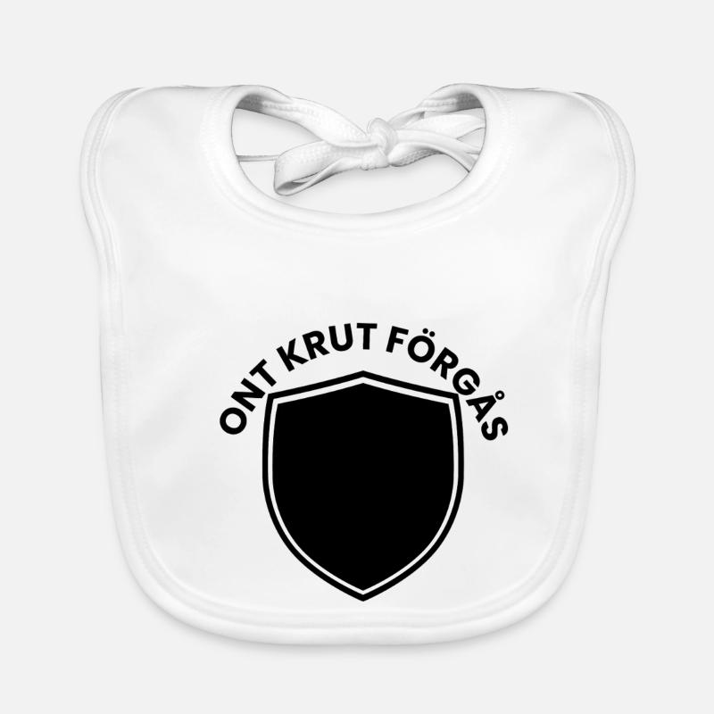 Minimal shield emblem Organic Baby Bibs