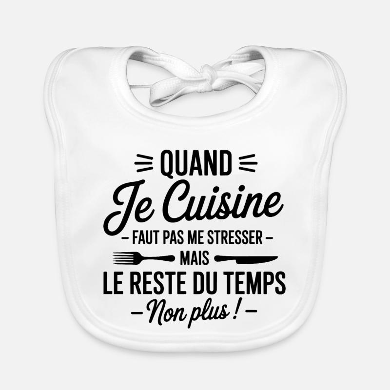 humorous kitchen apron Organic Baby Bibs