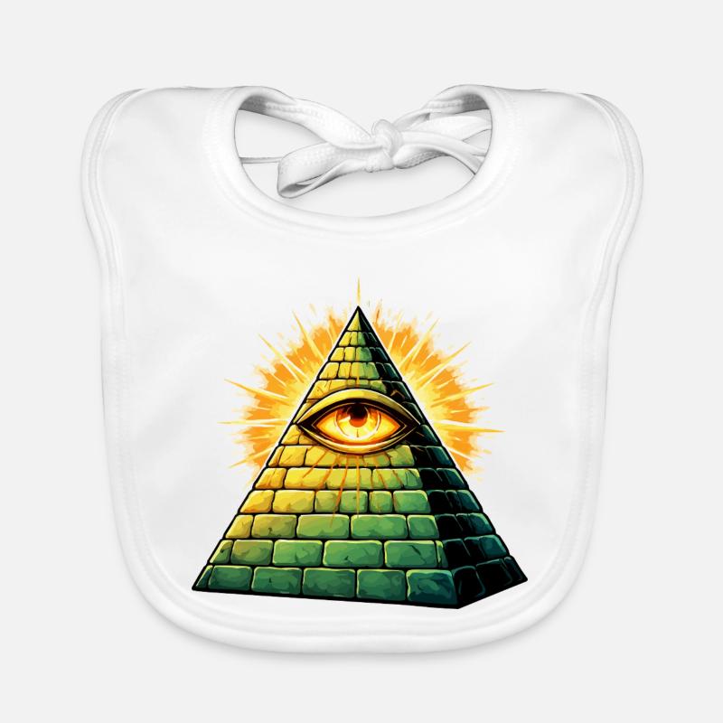 Pyramide des Illuminati Bavoir bio Bébé