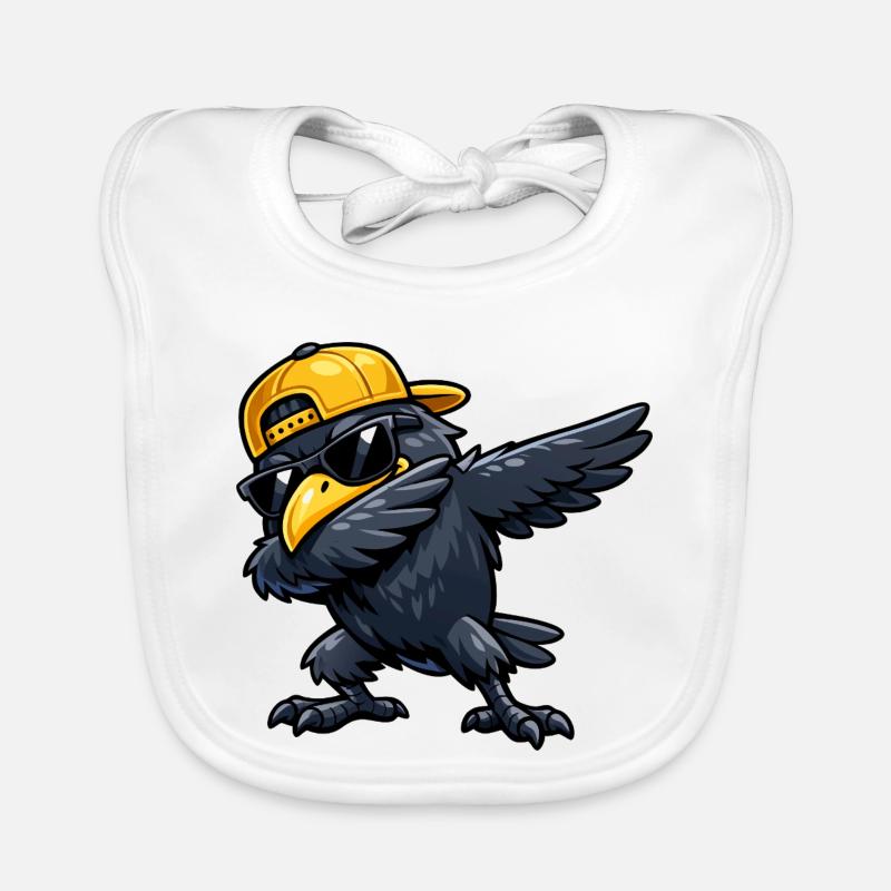 Taponage de Corbeau Bavoir bio Bébé