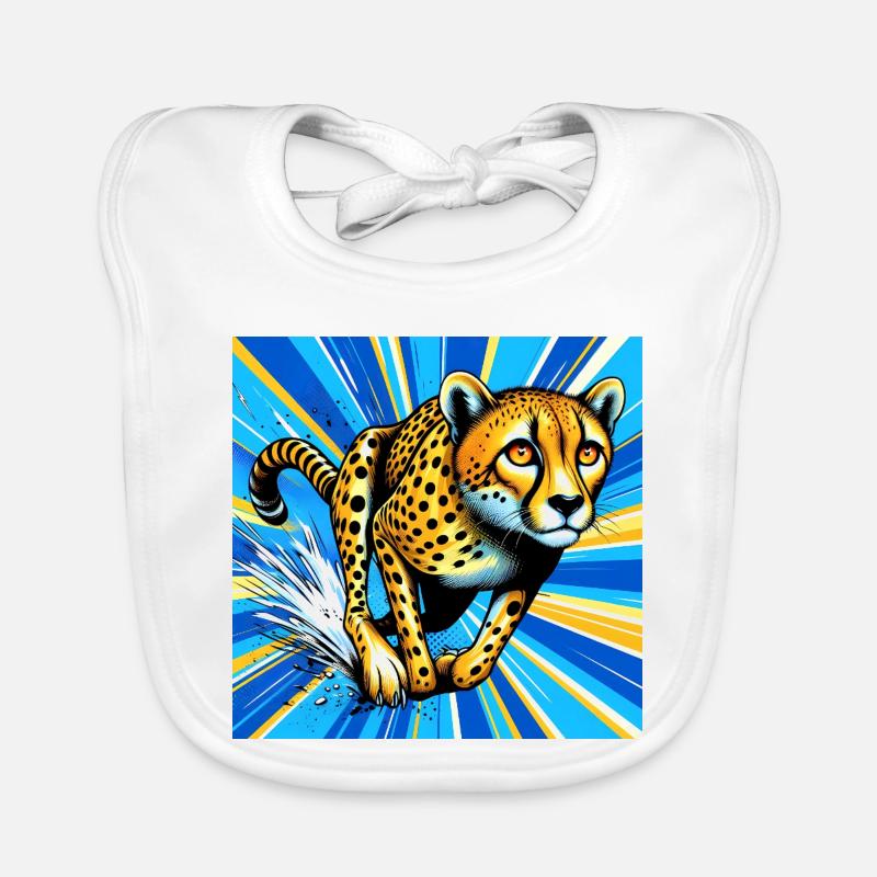 cheetah Organic Baby Bibs